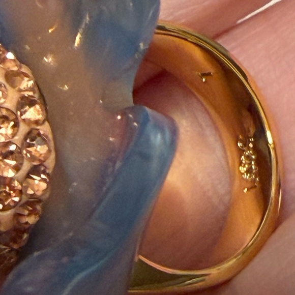 LELE Sadoughi colorful crystal flower Ring size 7 - Picture 5 of 7